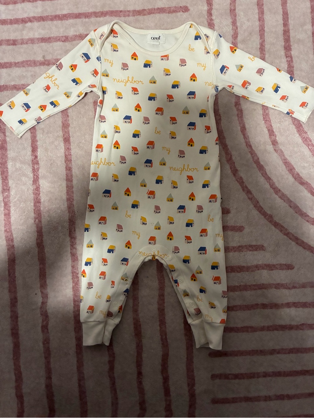 6-12 month Organic cotton Oeuf bodysuit